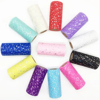 15cm width 25yard/roll solid color star mesh organza silk ribbon DIY handmade wedding materials sewing fabric ribbons
15cm width 25yard/roll solid color star mesh organza silk ribbon DIY handmade wedding materials sewing fabric ribbons