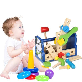 New Style Montessori Wooden Cartoon Panda Removable Toy Nut Assembly Tool Bar Toys For Children Learning Education Puzzle Toy
New Style Montessori Wooden Cartoon Panda Removable Toy Nut Assembly Tool Bar Toys For Children Learning Education Puzzle Toy