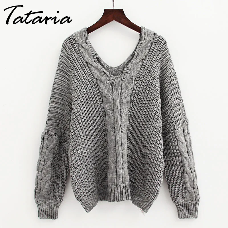 Twist Knitted Jumpers Oversized Sweaters V Neck Women Sweaters And Pullovers Long Sleeve Thick Ladies Winter Sweater For Women
Twist Knitted Jumpers Oversized Sweaters V Neck Women Sweaters And Pullovers Long Sleeve Thick Ladies Winter Sweater For Women