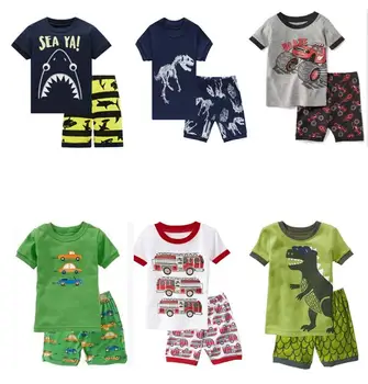 Fashion Boys Pajamas Suit Summer Children Baby Sleepwear Baby Boy's Clothes 100% Cotton Clothing for 1~7y
Fashion Boys Pajamas Suit Summer Children Baby Sleepwear Baby Boy's Clothes 100% Cotton Clothing for 1~7y