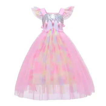 Fancy Rainbow Princess Cosplay Costume Dress For Girl Unicorn Halloween Party Tutu Dress Wedding Children Kids Rainbow Sequined
Fancy Rainbow Princess Cosplay Costume Dress For Girl Unicorn Halloween Party Tutu Dress Wedding Children Kids Rainbow Sequined