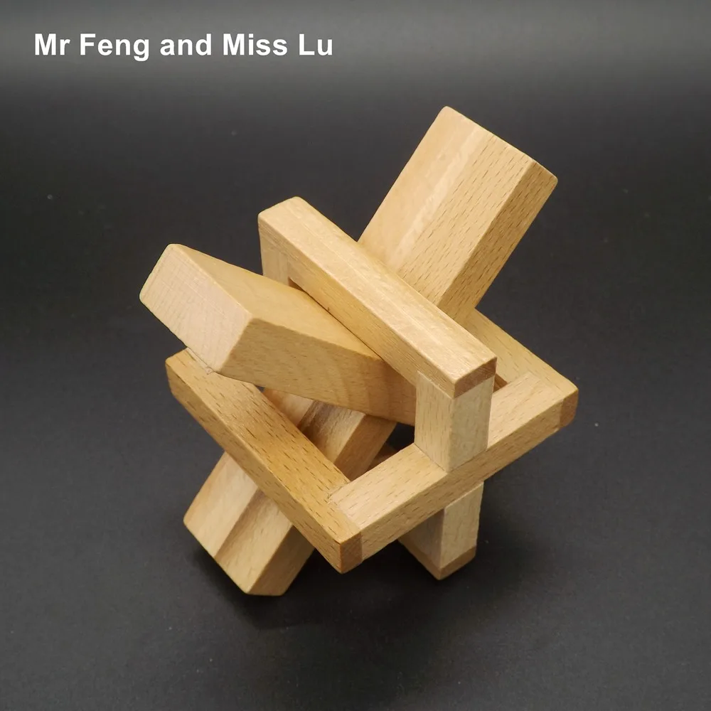 Cross Puzzle Kong Ming Lock Wooden Toy Children Intelligence Game Kid
Cross Puzzle Kong Ming Lock Wooden Toy Children Intelligence Game Kid