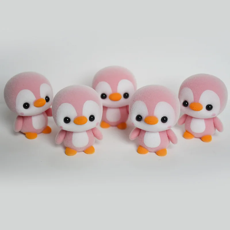 Flocking Plush Real Life Animals Kawaii Toys Caramel Shiba Inu Penguin Duck (3)