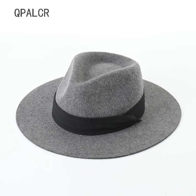 QPALCR Brand Winter Autumn Wool Fedoras Hat For Women Men Felt Hats European Panama Black Jazz Hat Ladies Bowler Hats Topper
QPALCR Brand Winter Autumn Wool Fedoras Hat For Women Men Felt Hats European Panama Black Jazz Hat Ladies Bowler Hats Topper