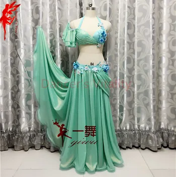 Lady Performance clothes luxury flowers bra top and satin skirt 2pcs belly dance suit women dance suit B/C cup S/M/L girls dance
Lady Performance clothes luxury flowers bra top and satin skirt 2pcs belly dance suit women dance suit B/C cup S/M/L girls dance