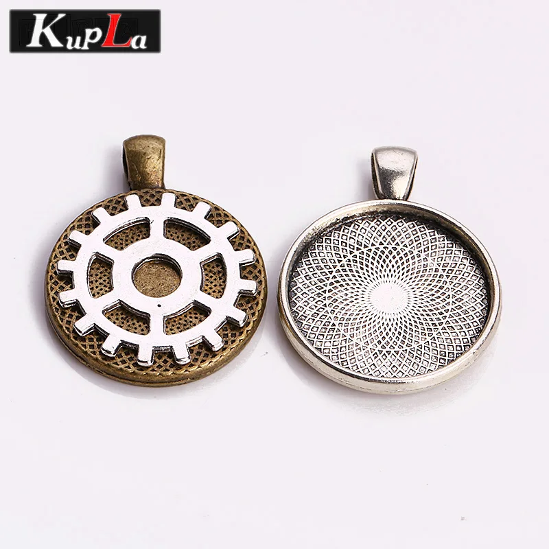 Kupla Vintage Steampunk Gear 25mm Round Pendant Blank Pendant Cabochon Settings Metal Jewelry Base Setting for Jewelry Making
Kupla Vintage Steampunk Gear 25mm Round Pendant Blank Pendant Cabochon Settings Metal Jewelry Base Setting for Jewelry Making