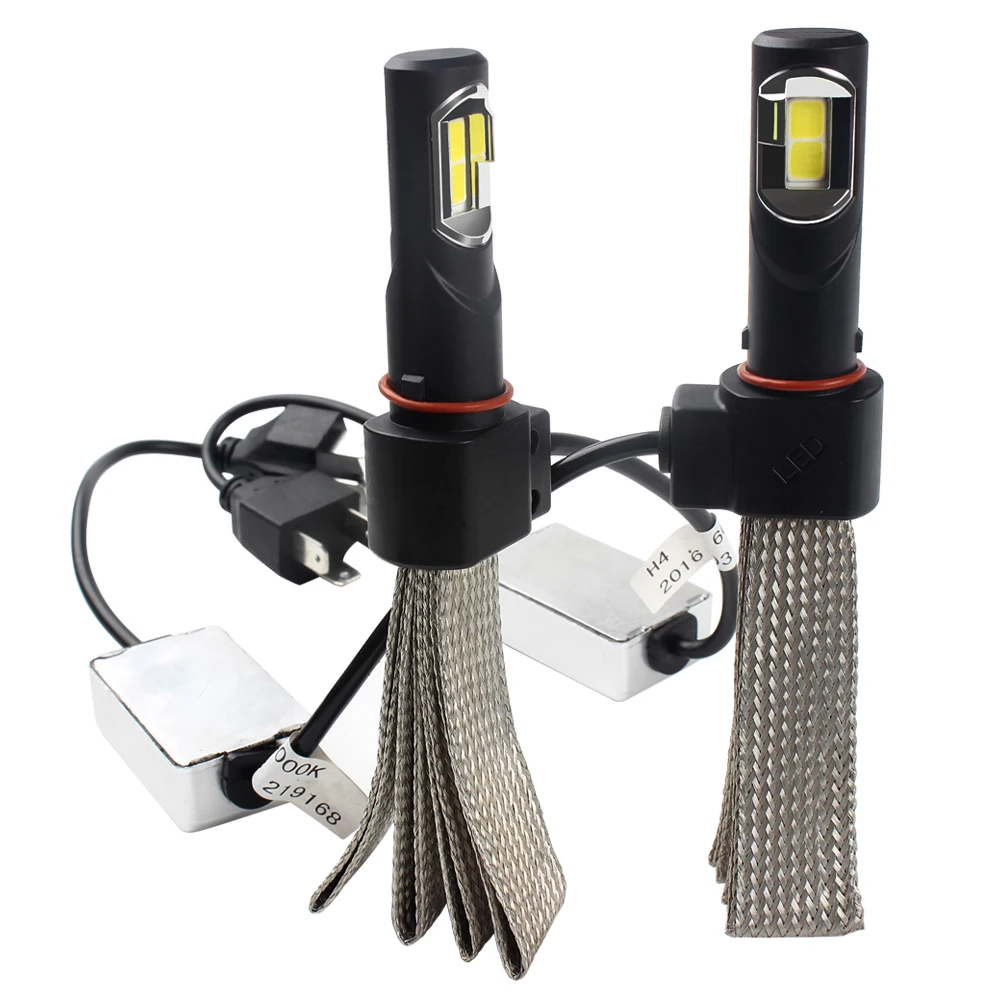 LED Headlight H4 Car Styling Conversion Kit Light Source Aluminum alloy belt Heat Dissipation 6000K 36W/each bulb 4000LM
LED Headlight H4 Car Styling Conversion Kit Light Source Aluminum alloy belt Heat Dissipation 6000K 36W/each bulb 4000LM