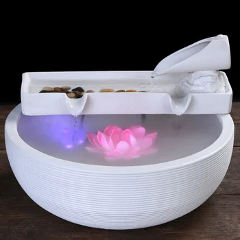 110/220V Creative Ceramic Solid Color Feng Shui Water Fountain Kung Fu Tea Set Decoration Art Fish Tanks Crafts for Wedding Gift
110/220V Creative Ceramic Solid Color Feng Shui Water Fountain Kung Fu Tea Set Decoration Art Fish Tanks Crafts for Wedding Gift