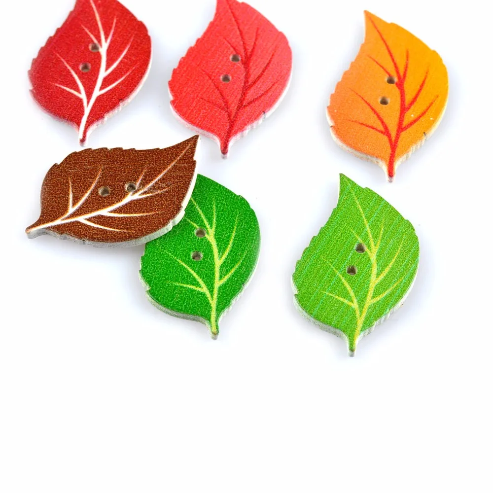 DIY Wooden Buttons For Children Scrapbooking Mixed Colorful Leaf Pattern Button Crafts Clothing Sewing Accessories 50Pcs M1664
DIY Wooden Buttons For Children Scrapbooking Mixed Colorful Leaf Pattern Button Crafts Clothing Sewing Accessories 50Pcs M1664