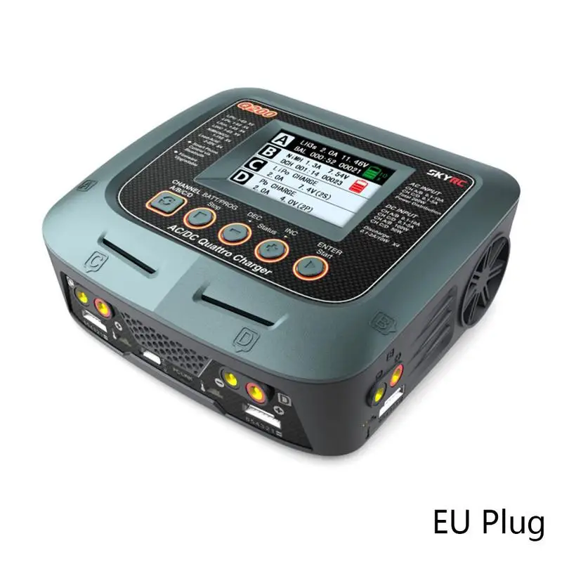 SKYRC Q200 Quattro AC/DC 2X100W 2X50W 10A 4CH Balance Charger For Lipo Battery