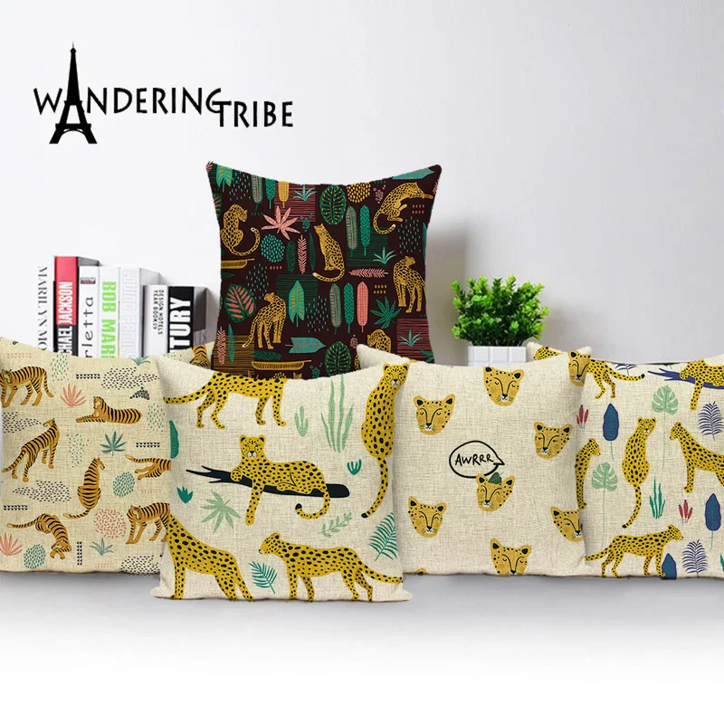 Home Decor Yellow Pillow Animal Tiger Pillowcases Sofa Cushions Green Black Cushion Cover Scandinavian Style Throw Pillows 45*45
Home Decor Yellow Pillow Animal Tiger Pillowcases Sofa Cushions Green Black Cushion Cover Scandinavian Style Throw Pillows 45*45