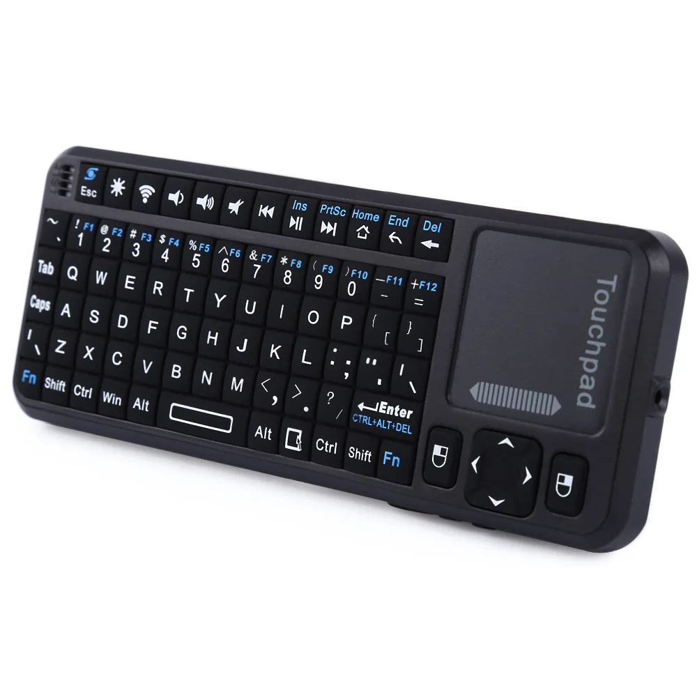 IPazzPort KP-810-10AL Mini 2.4GHz RF Remote Wireless Mini QWERTY Keyboard with Touchpad English Version
IPazzPort KP-810-10AL Mini 2.4GHz RF Remote Wireless Mini QWERTY Keyboard with Touchpad English Version