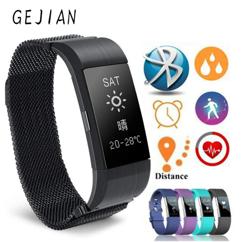 Smart Watch Men Women Stainless Steel Strap and Heart Rate Sleep Monitor Pedometer Call Reminders Alarm Reminders Smart Bracelet
Smart Watch Men Women Stainless Steel Strap and Heart Rate Sleep Monitor Pedometer Call Reminders Alarm Reminders Smart Bracelet