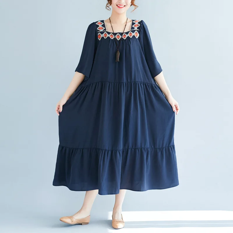 Real Summer Style Square Neck Long Pendulum Flounced Short Sleeve Chemise Size Pregnant woman Womens dress
Real Summer Style Square Neck Long Pendulum Flounced Short Sleeve Chemise Size Pregnant woman Womens dress