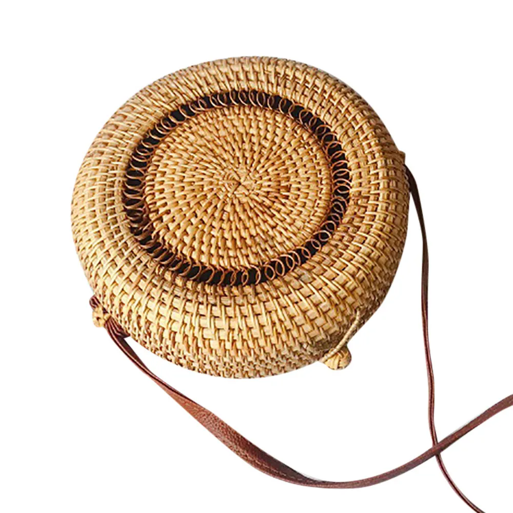 Circle Handwoven Bali Round Retro Rattan Straw Beach Bag Crossbody women bags Dropship sac a main femme de marque luxe cuir 12LZ
Circle Handwoven Bali Round Retro Rattan Straw Beach Bag Crossbody women bags Dropship sac a main femme de marque luxe cuir 12LZ