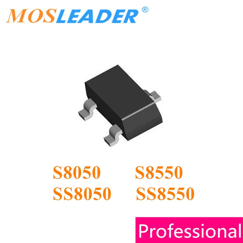 

Mosleader S8050 SS8050 S8550 SS8550 SOT23 3000PCS NPN J3Y Y1 PNP 2TY Y2 500mA 0.5A 700mA 0.7A 1.5A 40V Chinese High quality