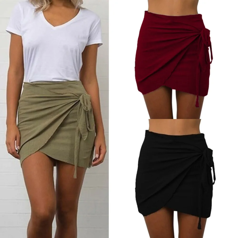 Women's Skirt Summer Skirts Womens Fashion Jupe Femme Casual Solid Color Waist Short Beach Mini Sexy Skirt Shorts Skirts 2019
Women's Skirt Summer Skirts Womens Fashion Jupe Femme Casual Solid Color Waist Short Beach Mini Sexy Skirt Shorts Skirts 2019