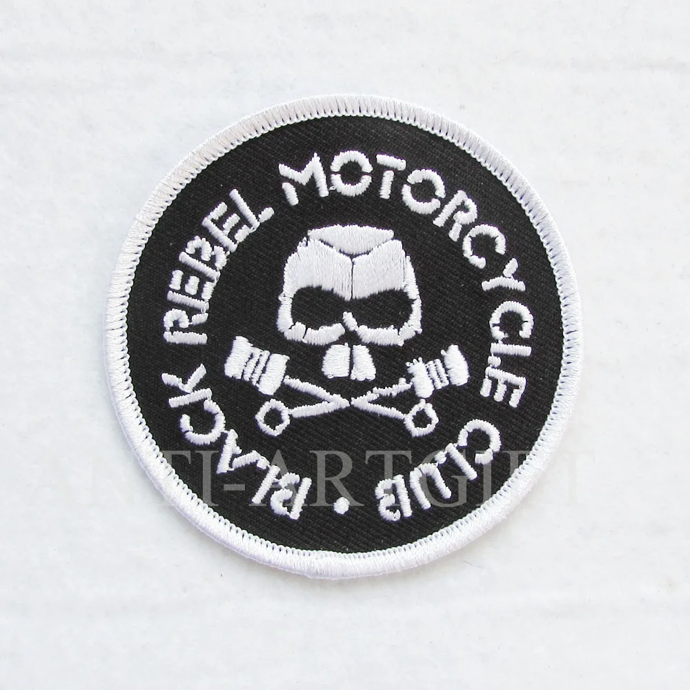Custom Skull Embroidery Patches Motorcycle Club Patch With Your Logo white skull patch round shape with merrow
Custom Skull Embroidery Patches Motorcycle Club Patch With Your Logo white skull patch round shape with merrow