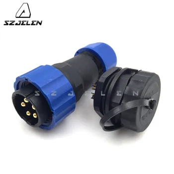 

SD20TP-ZM , IP68 Waterproof 5 pins wire connectors, Male & Female plug and socket connecting Cable Wire 25A