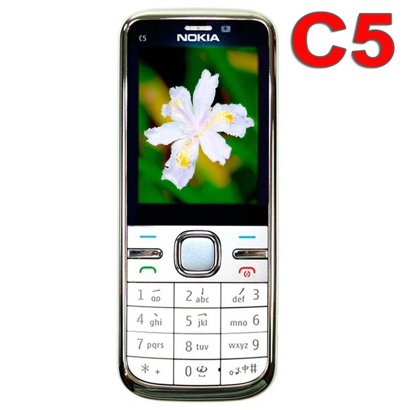 Original Nokia C5 Mobile Phone 3G Unlocked Refurbished Classic Phone C5-00 English Russian Arabic Keyboard
Original Nokia C5 Mobile Phone 3G Unlocked Refurbished Classic Phone C5-00 English Russian Arabic Keyboard