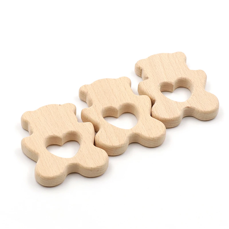 JOJOCHEW 2pcs Beech Wood Teether Lovly Bear Food Grade Wooden Teether Charms for Teething Necklace Natural wood made
JOJOCHEW 2pcs Beech Wood Teether Lovly Bear Food Grade Wooden Teether Charms for Teething Necklace Natural wood made