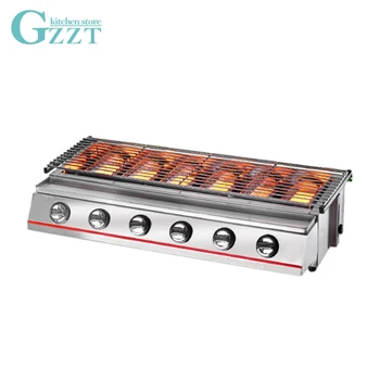 6 Burners Stainless Steel Gas BBQ Grill Steel shield/Glass shield 790*250mm Grill Size Barbecue Outdoor Picnic Grill BBQ Tool
6 Burners Stainless Steel Gas BBQ Grill Steel shield/Glass shield 790*250mm Grill Size Barbecue Outdoor Picnic Grill BBQ Tool