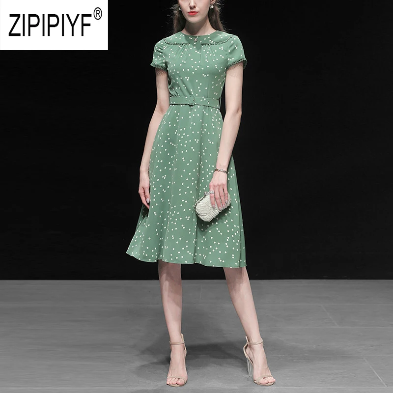 Vintage Fashion Women 2019 Summer Dresses Dot Printing Short Sleeve Lace Patchwork A-Line Dresses Party Casual Dresses Z1835
Vintage Fashion Women 2019 Summer Dresses Dot Printing Short Sleeve Lace Patchwork A-Line Dresses Party Casual Dresses Z1835