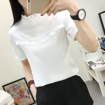 Women Long Sleeve Blouse Ruffled Tunic Shirts Female Spring Summer Fashion Top Frill Neck Cotton Streetwear Tee Blusas 7Q1484
Women Long Sleeve Blouse Ruffled Tunic Shirts Female Spring Summer Fashion Top Frill Neck Cotton Streetwear Tee Blusas 7Q1484