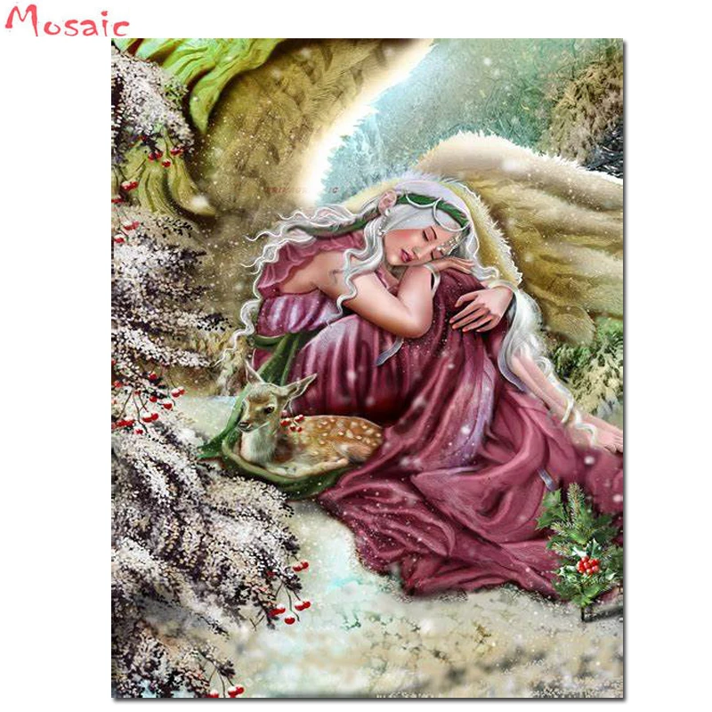 Full Diamond Painting Cross Stitch Mosaic Snow Angel & deer 5D Diy Square Round Stone Bead Drill 3d Embroidery Rhinestone Gift
Full Diamond Painting Cross Stitch Mosaic Snow Angel & deer 5D Diy Square Round Stone Bead Drill 3d Embroidery Rhinestone Gift