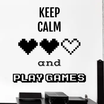 Keep Calm Decal Video Game Controller Sticker Play Decal Gaming Posters Gamer Vinyl Decals Decor Mural Video Game Wall Sticker
Keep Calm Decal Video Game Controller Sticker Play Decal Gaming Posters Gamer Vinyl Decals Decor Mural Video Game Wall Sticker