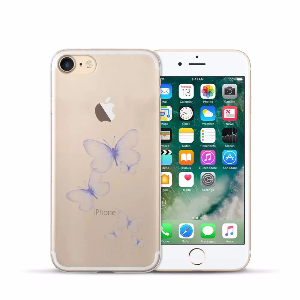 Arvin Case FOR Iphone 6s Soft Clear Protective TPU Back Cover FOR 5 5S 6 sPlus X XS Max XR Painting Silicon Cover FOR Iphone 7 (12)