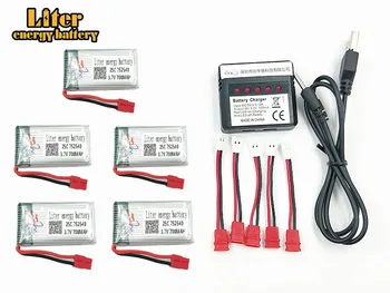 3.7V 700mAh Drone Rechargeable Li-polymer Battery 752540 + Charger Set For RC Syma X5C X5SC M68 Cheerson CX-30
3.7V 700mAh Drone Rechargeable Li-polymer Battery 752540 + Charger Set For RC Syma X5C X5SC M68 Cheerson CX-30