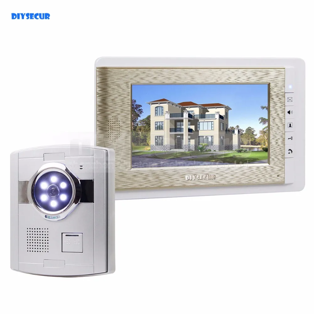 DIYSECUR Wired Video Door Phone Handsfree Intercom 7" LCD Monitor Vandalproof Camera
DIYSECUR Wired Video Door Phone Handsfree Intercom 7" LCD Monitor Vandalproof Camera