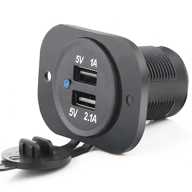 DIY Modification Motorcycle Car Charger Dual USB Charger 5V 3.1A Cigarette Lighter Socket Power Adapter Outlet Charger 12V-24V
DIY Modification Motorcycle Car Charger Dual USB Charger 5V 3.1A Cigarette Lighter Socket Power Adapter Outlet Charger 12V-24V