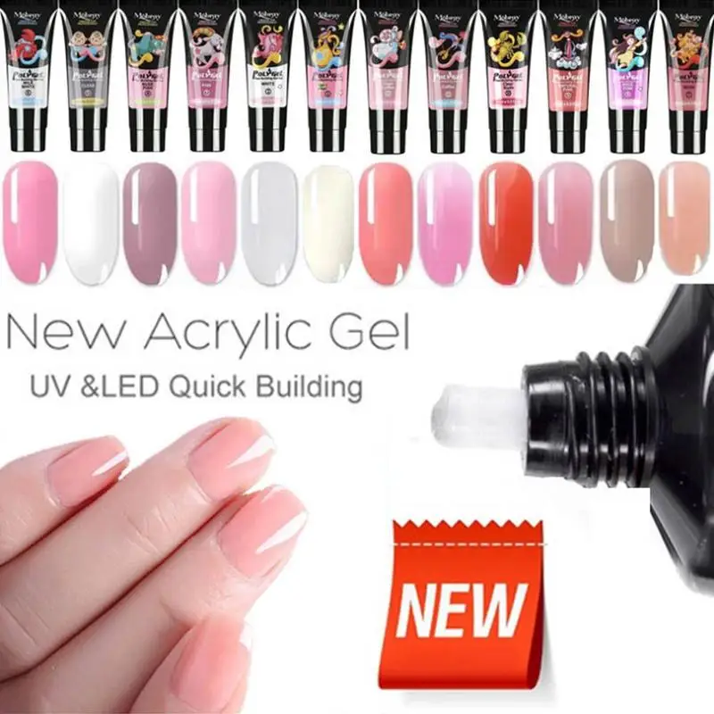 15ml Poly Gel Acrylic 12 Colors Crystal Uv Led Builder Nail Art Gel Soak Off Quick Extension Gel Glue Environmental DIY Manicure
15ml Poly Gel Acrylic 12 Colors Crystal Uv Led Builder Nail Art Gel Soak Off Quick Extension Gel Glue Environmental DIY Manicure