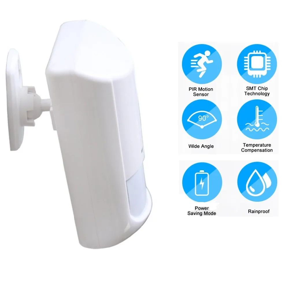 

711 Smart Infrared Detector Wireless Motion Sensor DC 9V 433MHz PIR Alert GSM Security Burglar Alarm Systems for Home House Shop