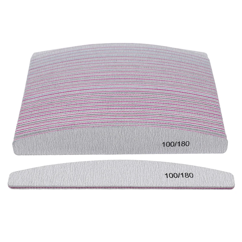 100pcs/lot Professional Nail File 100/180 Nail Art Sanding Buffer File For UV Gel Manicure Care Tools Gray Boat Style Nail Files
100pcs/lot Professional Nail File 100/180 Nail Art Sanding Buffer File For UV Gel Manicure Care Tools Gray Boat Style Nail Files