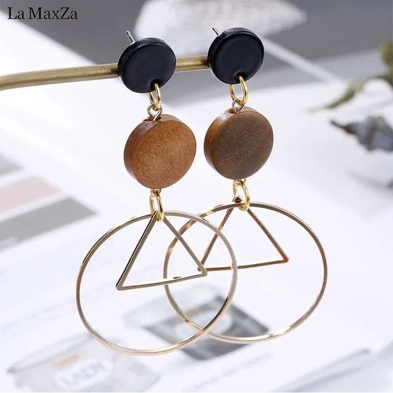 Natural Wood Earring Wooden Earrings For Women Exaggerated Statement Geometry Round Long Stud Earrings Girls Fashion Jewelry
Natural Wood Earring Wooden Earrings For Women Exaggerated Statement Geometry Round Long Stud Earrings Girls Fashion Jewelry