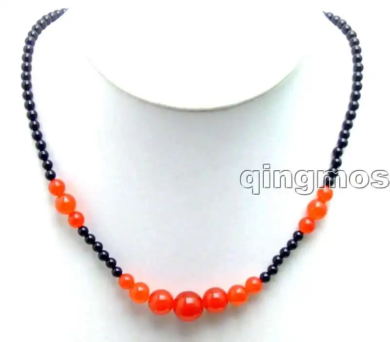SALE 4mm black round stone with round 6-12mm red beads 18" Necklace-nec5871 whole sale and retail Free shipping
SALE 4mm black round stone with round 6-12mm red beads 18" Necklace-nec5871 whole sale and retail Free shipping