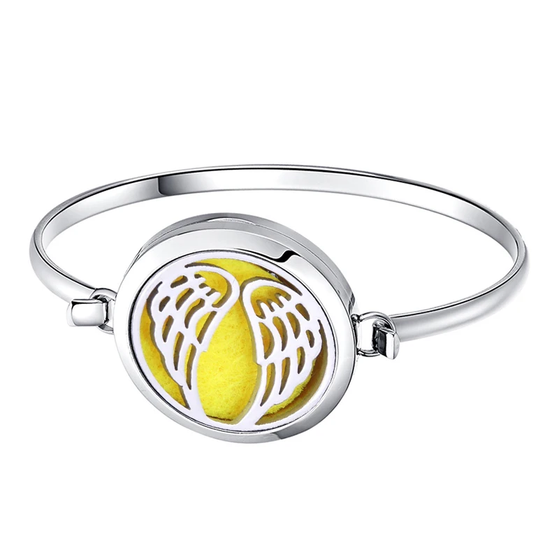 Heart Wing stainless steel Aromatherapy Bracelet Aroma Essential Oil Diffuser Bracelet Women Bracelet fashion jewelry GIFT
Heart Wing stainless steel Aromatherapy Bracelet Aroma Essential Oil Diffuser Bracelet Women Bracelet fashion jewelry GIFT