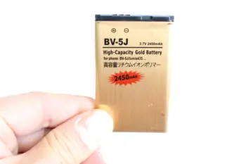 Ciszean 10pcs/lot 2450mAh BV-5J / BV 5J / BV5J Gold Replacement Battery For Microsoft Nokia Lumia 435 Lumia435 532 RM1069 1071