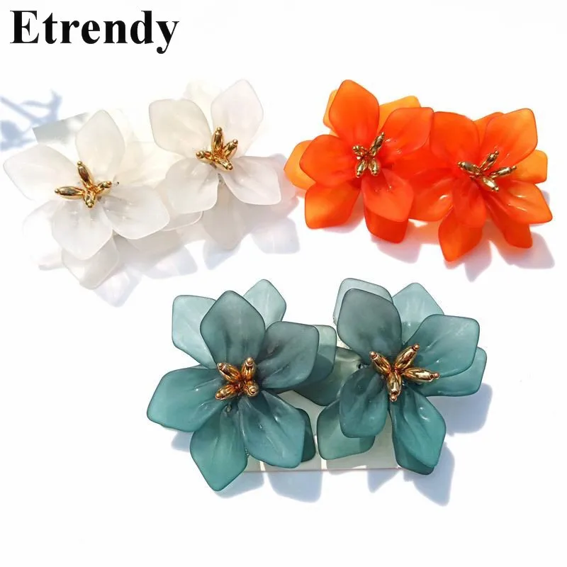 Temperament Big Acrylic Flower Drop Earrings For Women Bohemian Holiday Party Jewelry Statement pendientes Orange White
Temperament Big Acrylic Flower Drop Earrings For Women Bohemian Holiday Party Jewelry Statement pendientes Orange White