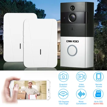 OWSOO 720P WiFi Visual Intercom Door Phone+2pcs Wireless Doorbell Chime Infrared Night View PIR For Door Entry Access Control
OWSOO 720P WiFi Visual Intercom Door Phone+2pcs Wireless Doorbell Chime Infrared Night View PIR For Door Entry Access Control