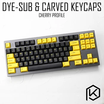 Cherry profile dip Dye Keycap Set thick PBT plastic black yellow bumblebee dip dye sculptured legends for gh60 xd60 xd84 zz96
Cherry profile dip Dye Keycap Set thick PBT plastic black yellow bumblebee dip dye sculptured legends for gh60 xd60 xd84 zz96
