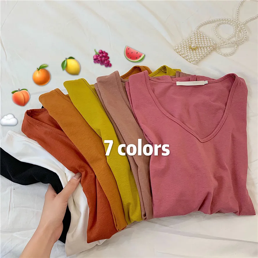 7 colors 2019 summer korean style solid color u neck short sleeve t shirts womens loose cropped tops for womens (R710)
7 colors 2019 summer korean style solid color u neck short sleeve t shirts womens loose cropped tops for womens (R710)