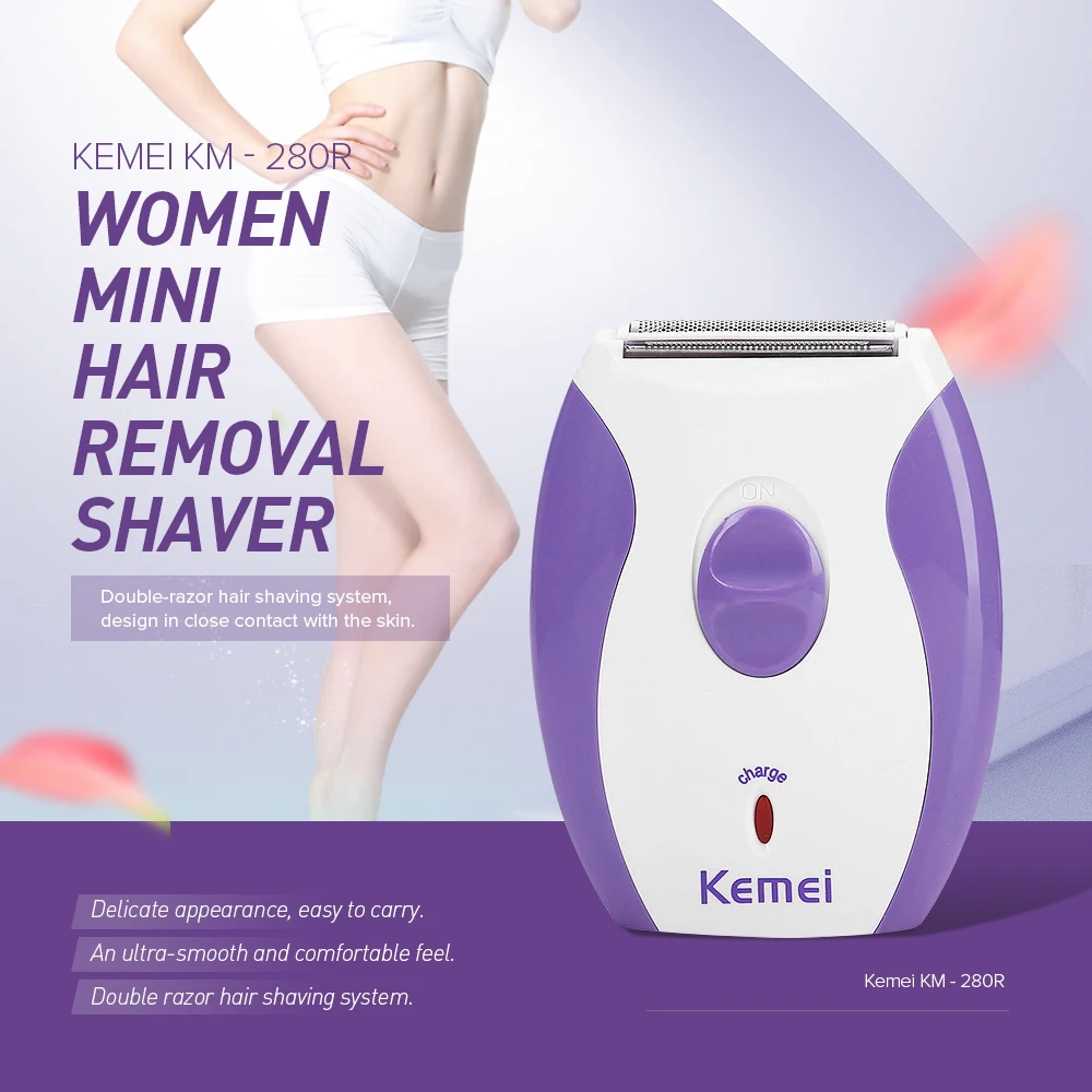 Kemei Rechargeable Women Epilator Electric Shaver Razor Wool Depilador for Face Body Hair Removal Lady Bikini Shaving Machine
Kemei Rechargeable Women Epilator Electric Shaver Razor Wool Depilador for Face Body Hair Removal Lady Bikini Shaving Machine