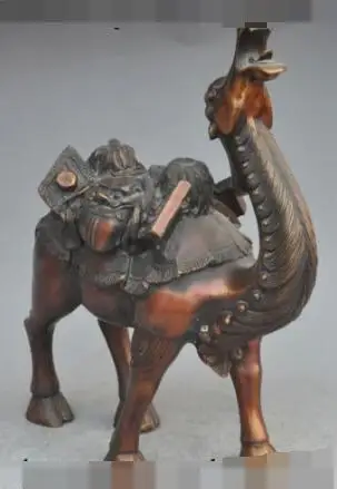 S0741 12"China Fengshui Bronze Lion Head Shuangfeng Camel Llama LuoTuo Animal Statue
S0741 12"China Fengshui Bronze Lion Head Shuangfeng Camel Llama LuoTuo Animal Statue