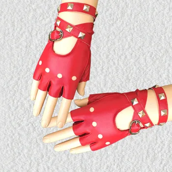1 Pair Half Finger PU Leather Gloves Rock Punk Style Rivet Fingerless Motorcycle Gloves Best Sale-WT
1 Pair Half Finger PU Leather Gloves Rock Punk Style Rivet Fingerless Motorcycle Gloves Best Sale-WT