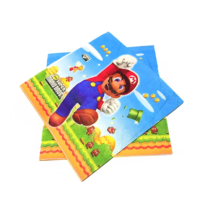 20pcs/lot Mario theme napkins Super Mario theme birthday party supplies Mario towel tissues baby shower party supplies
20pcs/lot Mario theme napkins Super Mario theme birthday party supplies Mario towel tissues baby shower party supplies