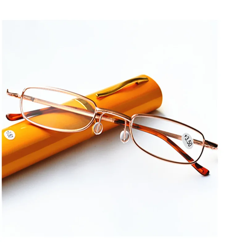 Ultra Slim Pen Reading Glasses With Hard Tube Case Travel Reader Metal Frame Eyeglasses Oculos Hyperopia Prescription Glasses
Ultra Slim Pen Reading Glasses With Hard Tube Case Travel Reader Metal Frame Eyeglasses Oculos Hyperopia Prescription Glasses